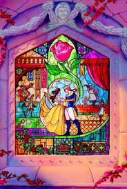 Beauty and the Beast - Stained Glass